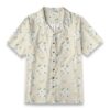 Cosmos Sky Blue Light Floral Hawaiian Shirt product image, view 6